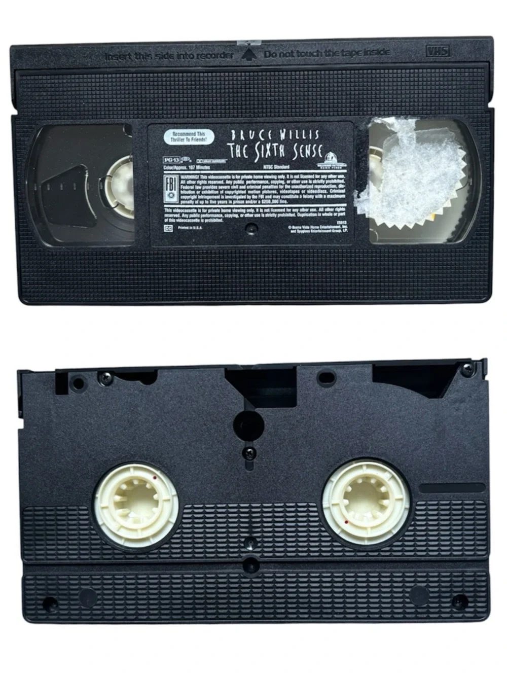The Sixth Sense VHS Tape – M. Night Shyamalan Classic Thriller (Bruce Willis)